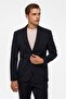 Black Slim Mono Collar Plain Pocket 6 Drop Suit - 3