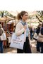 Printed Tote Bag with Zipper - 2