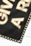 Black Gold Typographic Beach Towel - Geometric Lettering Pool Sea Bath Quick-Dry Beach Cover - 3
