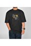 Future Digital Printed Oversize Black T-Shirt - 2