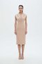 V-Neck Midi Dress - 2