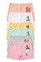 Girl's 6-Piece Cotton Boxer Printed Underwear Comfort (8713-6)