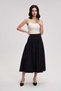 Plain Flare Midi Skirt - 4