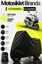 Motorcycle Tarpaulin Mondial Ressivo Black Waterproof and Durable (Thickest) Fabric Lifetime Use