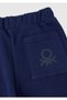 Navy Blue Boy's Sweatpants - Pocket Logo - 3
