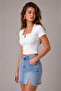 Women's Square Neck V Detailed Blouse - 3