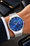 Classy Blue Men's Calendar Wristwatch for Business Wear - 2