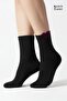 Women's Cotton Heart 4 Pairs Short Socks Black - 3
