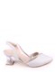 Papuç Sepeti 028 Women's Stone Detailed Open Back 6 cm Heeled Shoes - 2