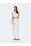 Women's High Waist Palazzo Pants with Pockets Viscose Fabric