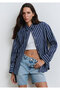 Lidia Real Blue Vintage Indigo Blue Jean Shorts 1410145-87088 - 2