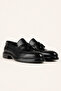 Men's Black Genuine Leather Tasseled Loafer - Lynx - 7