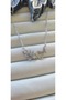 316L Stainless Steel Flower & Butterfly Model Women's Necklace