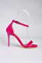 Fuchsia Suede Women's Heeled Shoes B922112602 - 7