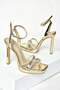 S 569612534   Gold Mirror High Heeled Women's Evening Dress Shoes - 5