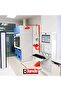Elevit 1440 - خزانة كمبيوتر معدنية مقسمة مثبتة على الحائط بتصنيف IP20 - 5