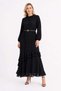 Skirt Part Layered Lined %Modal %20 Viscose Ornamental Button Detailed Dress