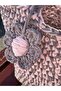 Byds Marshmellow Hand Knitted Mini Tote Bag Powder Pink and Gravel - 3