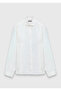 White Plain Casual Fit Long Woven Casual 100% Linen Shirt - 7