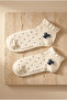 Child's polka dot step socks white - 3