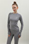 Patterned Vest Hijab Swimsuit Gray - 6