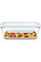 Rectangular Glass Storage Container 1000 ml Leakproof Microwave Safe BPA Free MCRB-100