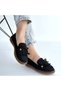 Women's Ballerina Shoes Black Suede Boriy - 4