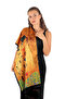 Yellow Kiss Silk Painting Scarf - 2