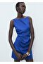 Drape keten elbise