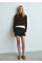 Button Asymmetric Collar Sweater - 2