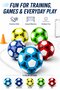 Kids PVC Football Soccer Ball for Outdoor Play & Training, Lightweight Single Piece, Available in Different Colors - 3