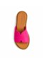 Eliza Fuchsia Pink Genuine Leather Women's Slippers - 3
