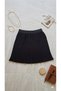 Women's Hijab Black Complementary Elastic Waist Pleated Lengthening Saver Underwear Mini Skirt Pleated - 2