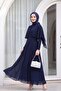 Silvery Chiffon Long Evening Dress -Laci - 5