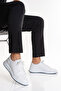 Men's Genuine Leather Sneaker Shoes White Orthopedic Comfortable Casual - Torino - 3