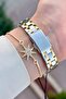 Gold Silver Color Gift Packaged 25 mm Women's Wristwatch - 5