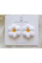 Hairless Baby Clip – Newborn Baby Girl Snap Clip Hairpin 2 Pieces (Hand Knitted) - 2