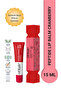 Peptide Lip Balm Cranberry, Moisturizing, Brightening Lip Balm Cranberry Ceramide Vitamin E 15ml