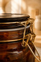Amber Glass Lockable Vacuum Storage Jar Airtight Food Container 1.5L - 4