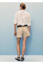 Denim Shorts with Seamless Legs - 4