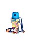 Kids Navy Blue Cobalt Blue Lion Patterned Aluminum Flask with Straw 600 ml 11938 - 6