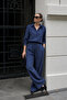 Indigo Long Sleeve 100% Cotton Muslim Shirt Set Sh365 - 2