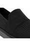 Full Black Knitwear High-Sole Laceless Men's Shoes - Anti-Sweat, Breathable, Comfortable Casual Sports Shoes Kb 114 - 4