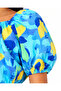 8-14 Years Old Girl's Blouse Color Pattern Blue - 6
