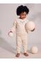 Floral Embroidered 6-18 Months Set - Beige