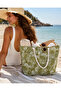 Women's Beach Bag Patterned Hand and Shoulder Beach Bag Daily Bag Picnic Bag Seashell Patterned - 3