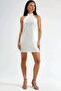 Halter Collar Back Low-cut Dress - 6