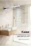 Shawer headset with chrome wall pole