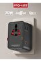 TripMate-GaN70Pro 70W Universal Travel Adapter with GaN | 3 USB-C & 2 USB-A Ports, PD Laptop