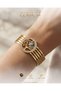 Gold Color Plated 316L Steel Bracelet with Tree of Life Motif - 2